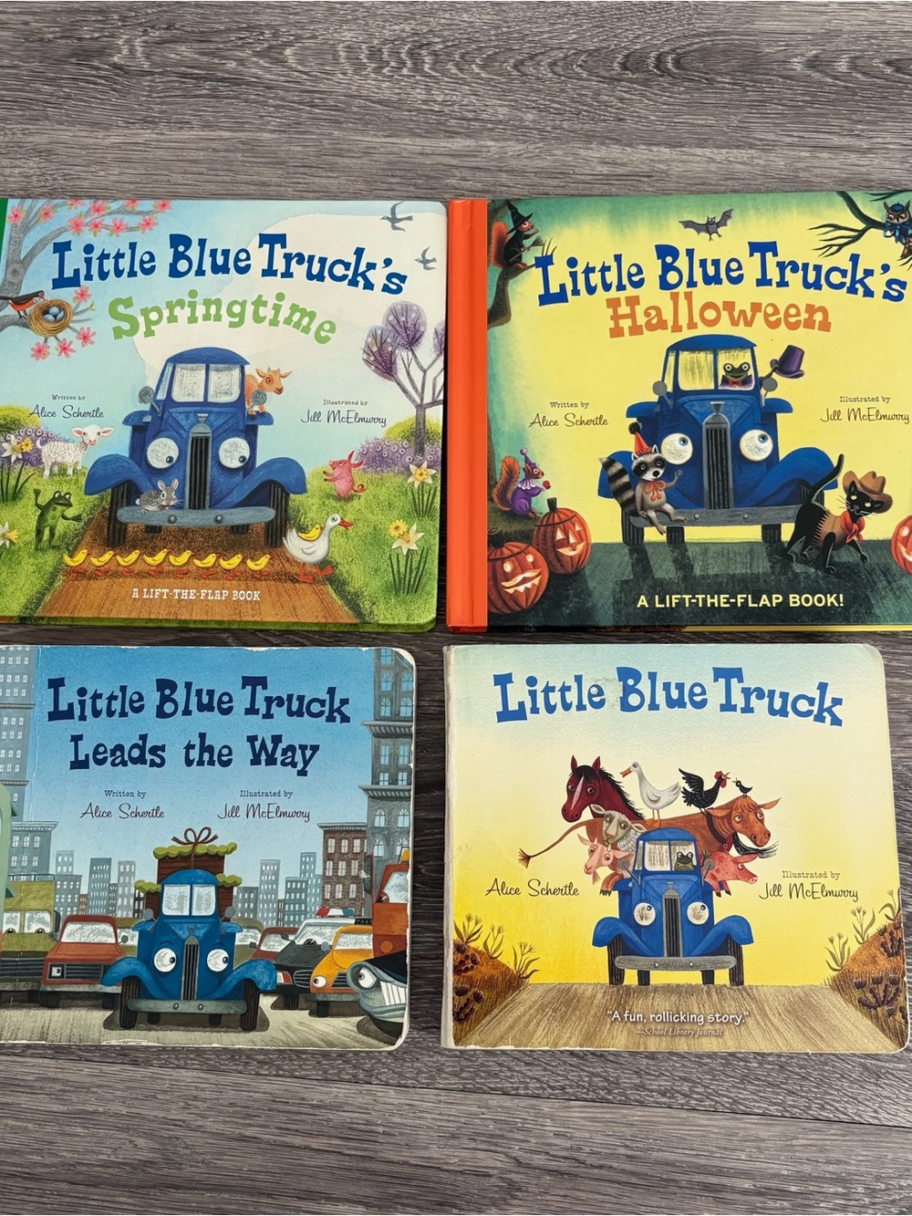 Little Blue Truck Book Bundle 4 Books Alice Schertle